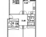 3-комнатная квартира площадью 86 кв.м, Лазоревый пр., 3С5 | цена 21 273 350 руб. | www.metrprice.ru