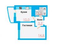1-комнатная квартира площадью 32.2 кв.м, Рябиновая ул. | цена 2 093 000 руб. | www.metrprice.ru