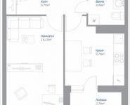 1-комнатная квартира площадью 36.18 кв.м, Новорязанское шоссе, 9, корп.9 | цена 2 773 197 руб. | www.metrprice.ru