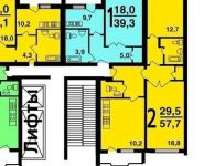 3-комнатная квартира площадью 58 кв.м, Перекопская ул., 34К3 | цена 12 350 000 руб. | www.metrprice.ru