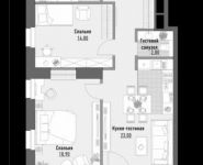 2-комнатная квартира площадью 79.5 кв.м, улица Дмитрия Ульянова, 6к1 | цена 50 040 000 руб. | www.metrprice.ru