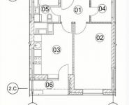 1-комнатная квартира площадью 43 кв.м, Софьи Ковалевской ул., 2К4 | цена 6 000 000 руб. | www.metrprice.ru