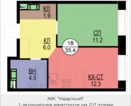 1-комнатная квартира площадью 36 кв.м, Адмирала Макарова, 10, корп.1 | цена 7 776 000 руб. | www.metrprice.ru