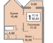 1-комнатная квартира площадью 51 кв.м, Пионерский пер., 15 | цена 4 190 000 руб. | www.metrprice.ru